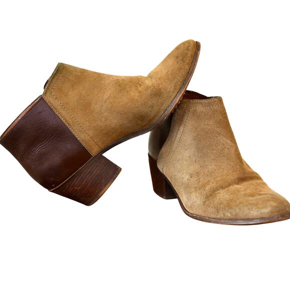 Madewell Cait Western Booties | Two-Tone Suede & Leather | Fall Cowgirl Chic - Picture 5 of 10